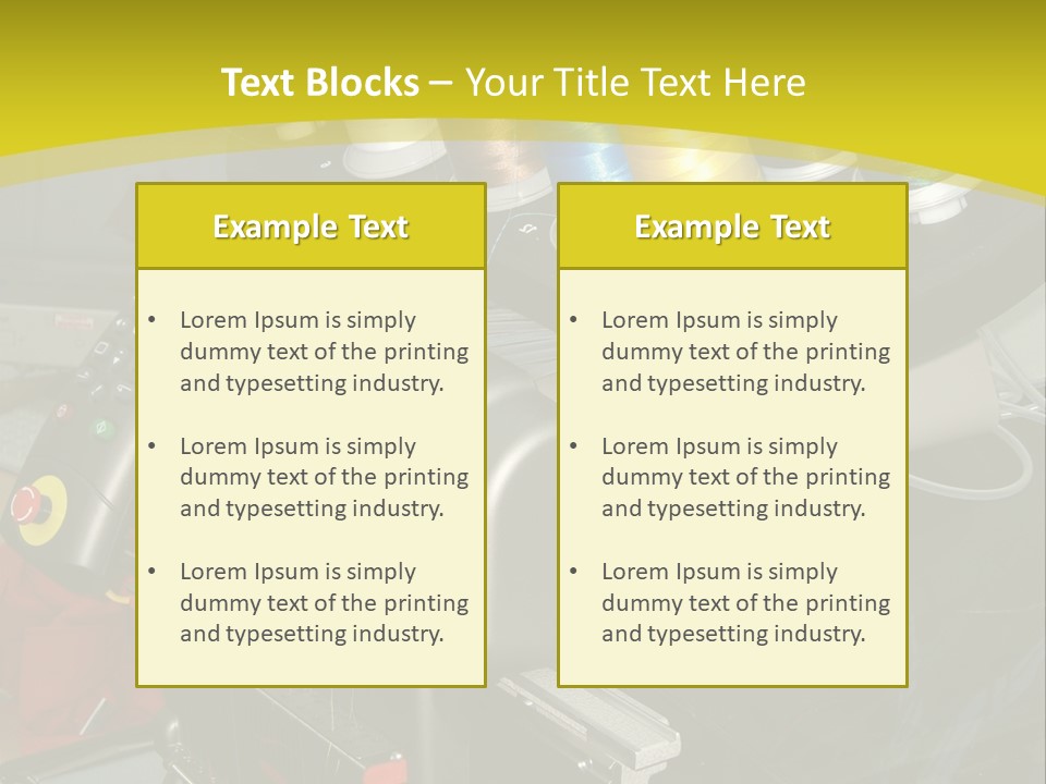 Isolated Sewing Embroidery PowerPoint Template