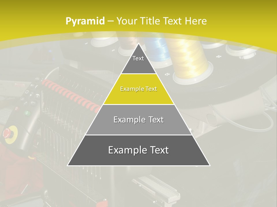Isolated Sewing Embroidery PowerPoint Template