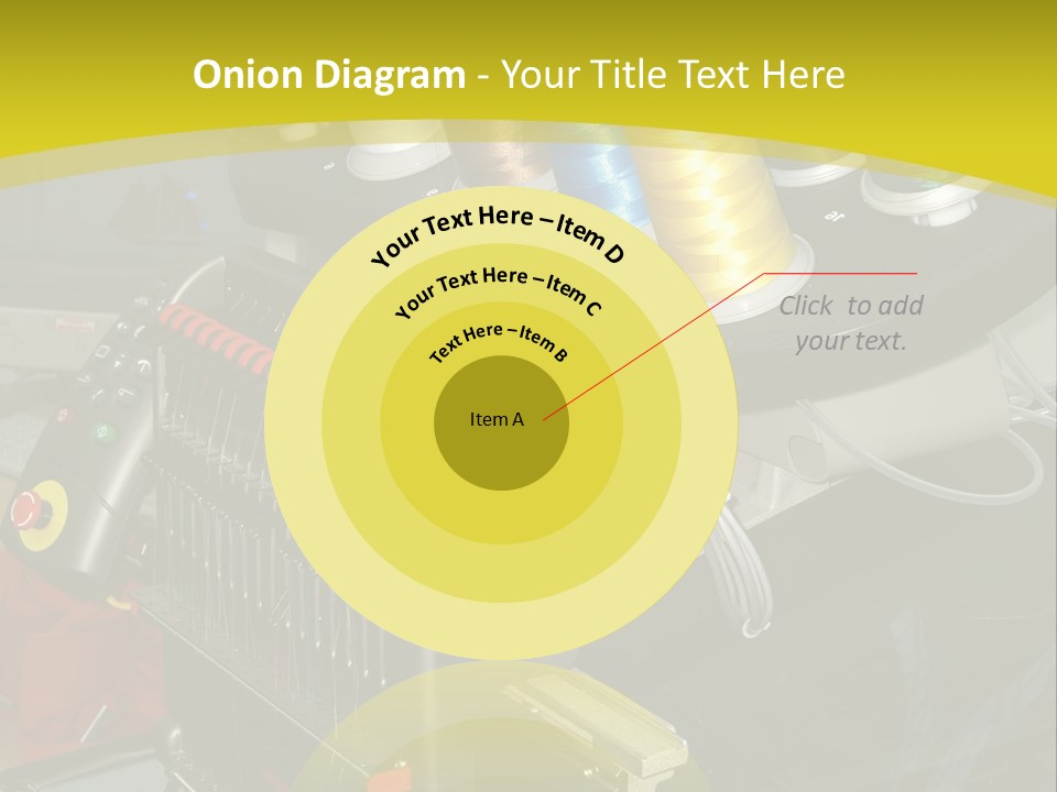 Isolated Sewing Embroidery PowerPoint Template