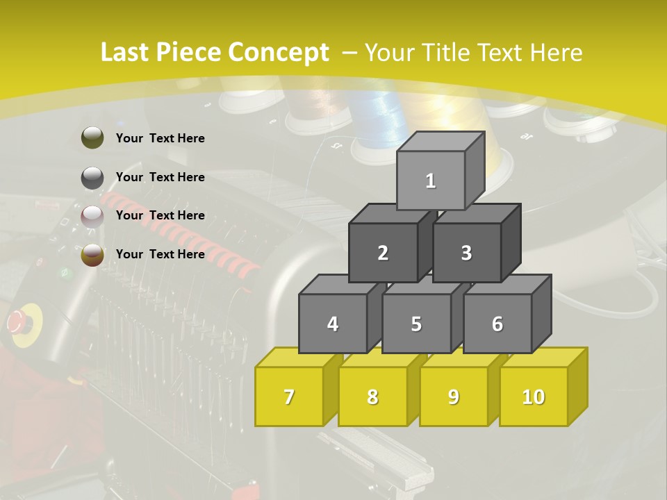 Isolated Sewing Embroidery PowerPoint Template
