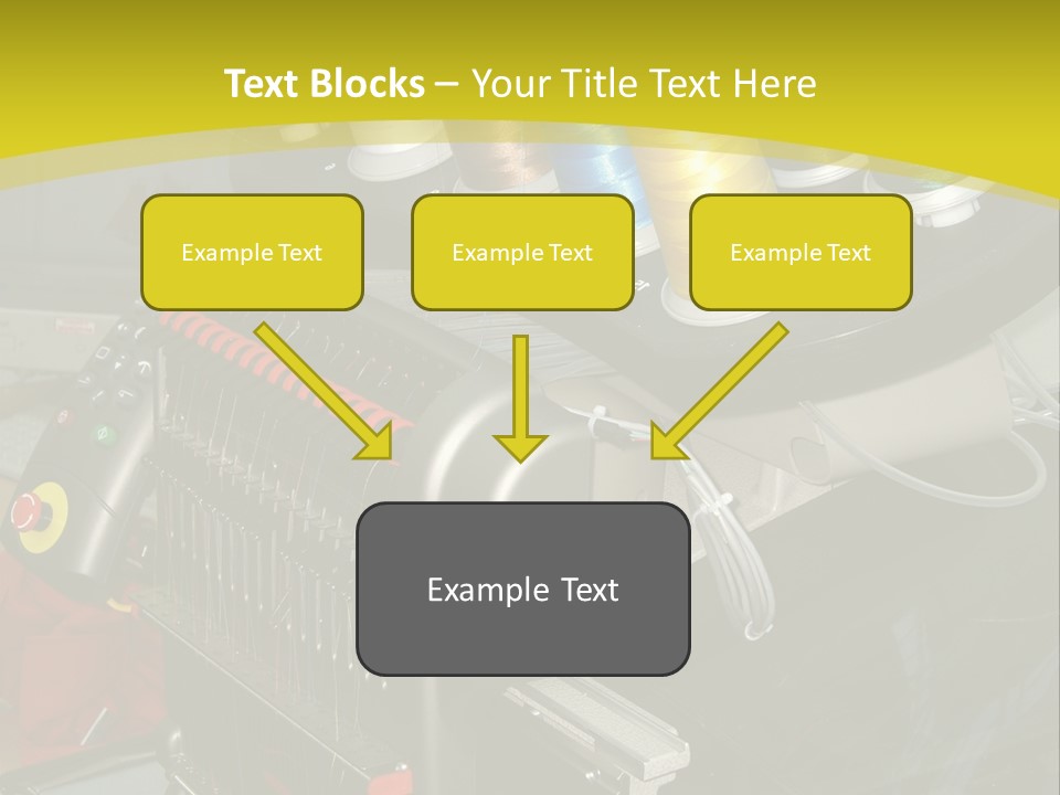 Isolated Sewing Embroidery PowerPoint Template