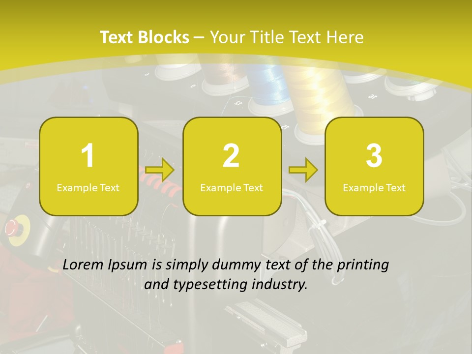 Isolated Sewing Embroidery PowerPoint Template