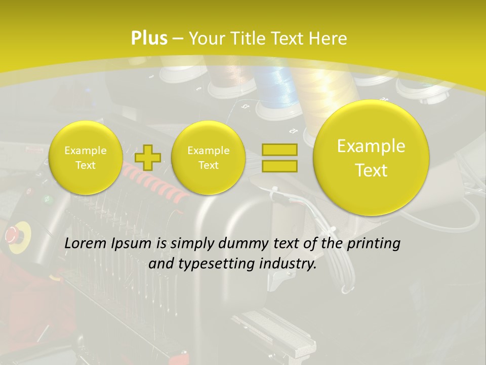 Isolated Sewing Embroidery PowerPoint Template