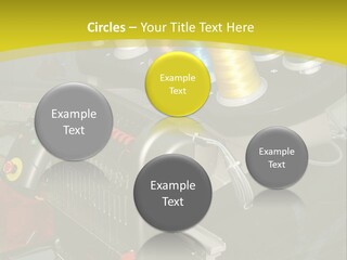 Isolated Sewing Embroidery PowerPoint Template