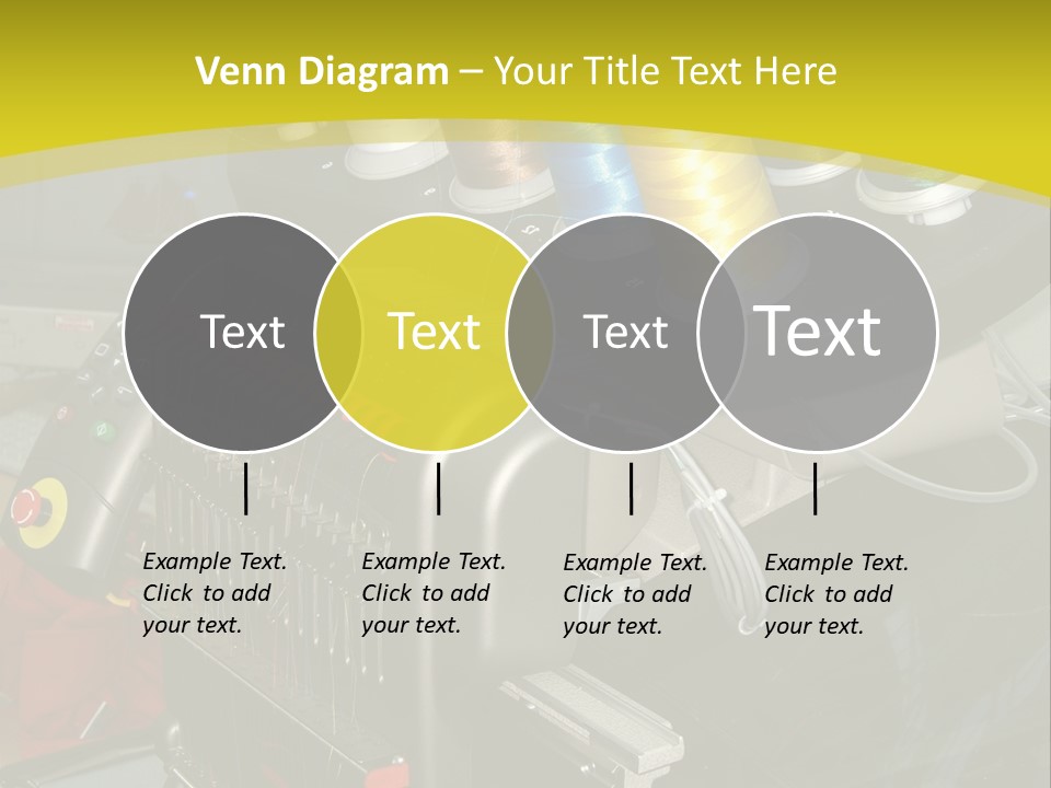 Isolated Sewing Embroidery PowerPoint Template
