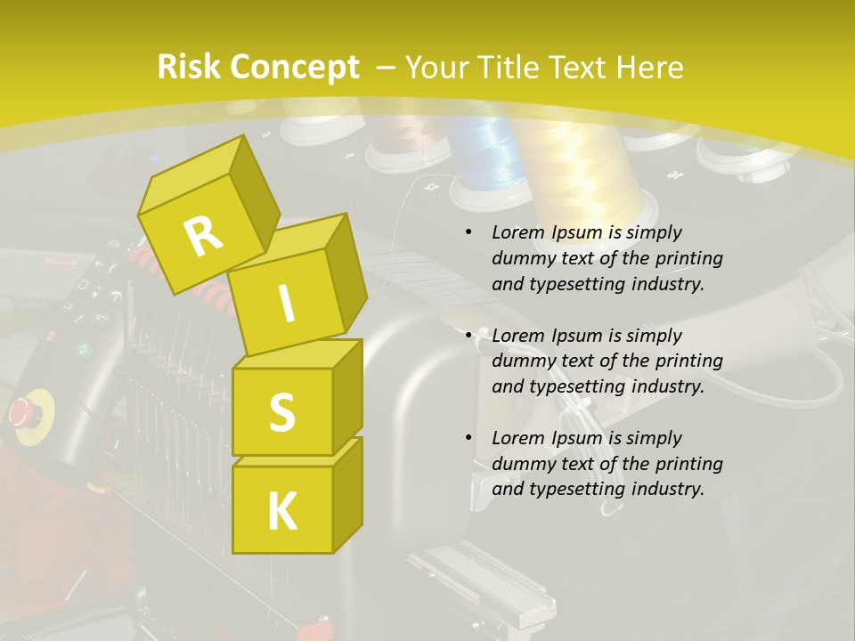 Isolated Sewing Embroidery PowerPoint Template