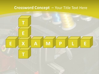 Isolated Sewing Embroidery PowerPoint Template