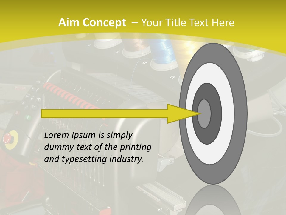 Isolated Sewing Embroidery PowerPoint Template