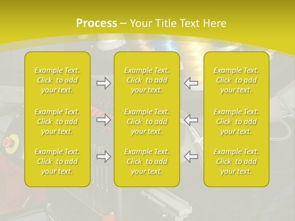 Isolated Sewing Embroidery PowerPoint Template