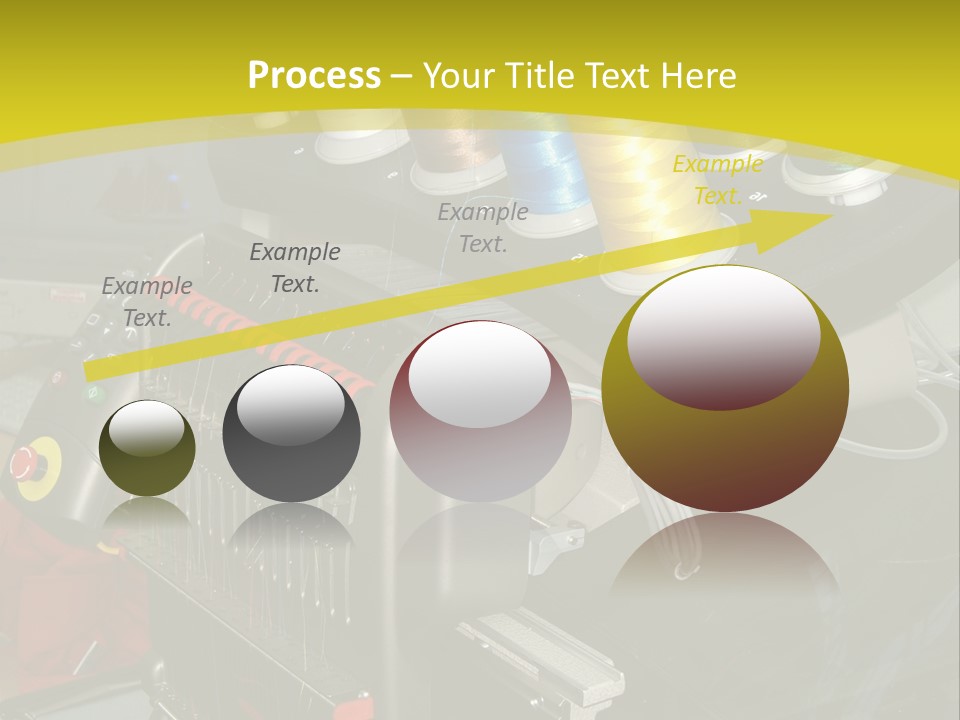 Isolated Sewing Embroidery PowerPoint Template