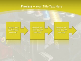 Isolated Sewing Embroidery PowerPoint Template