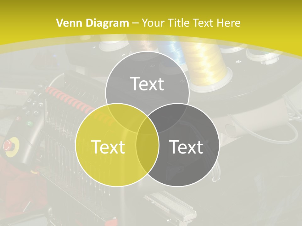 Isolated Sewing Embroidery PowerPoint Template
