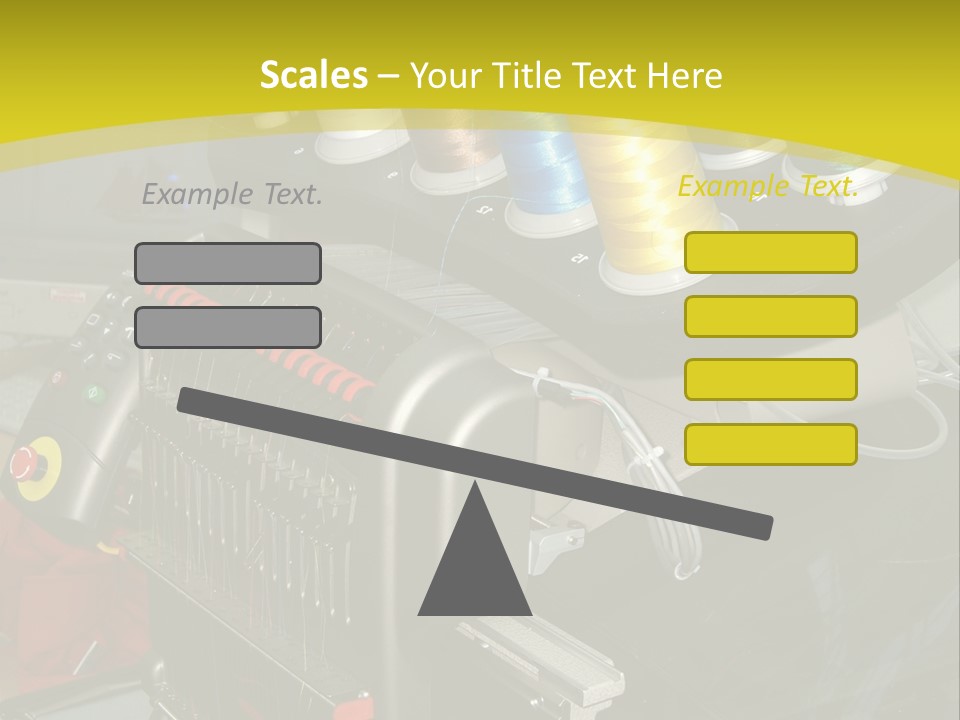 Isolated Sewing Embroidery PowerPoint Template