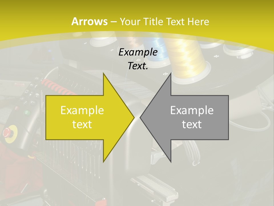 Isolated Sewing Embroidery PowerPoint Template