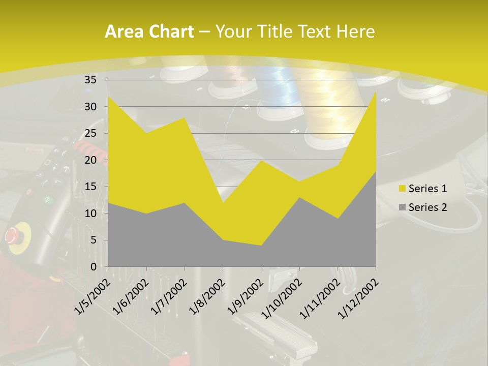 Isolated Sewing Embroidery PowerPoint Template