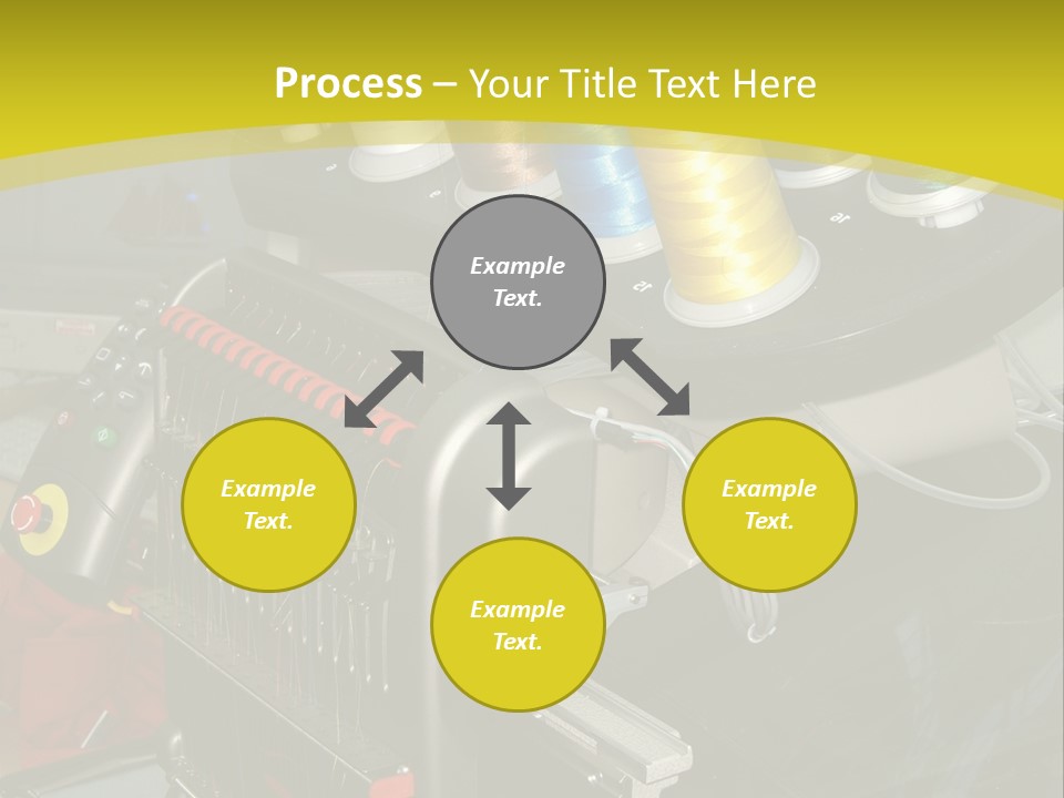 Isolated Sewing Embroidery PowerPoint Template