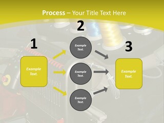 Isolated Sewing Embroidery PowerPoint Template