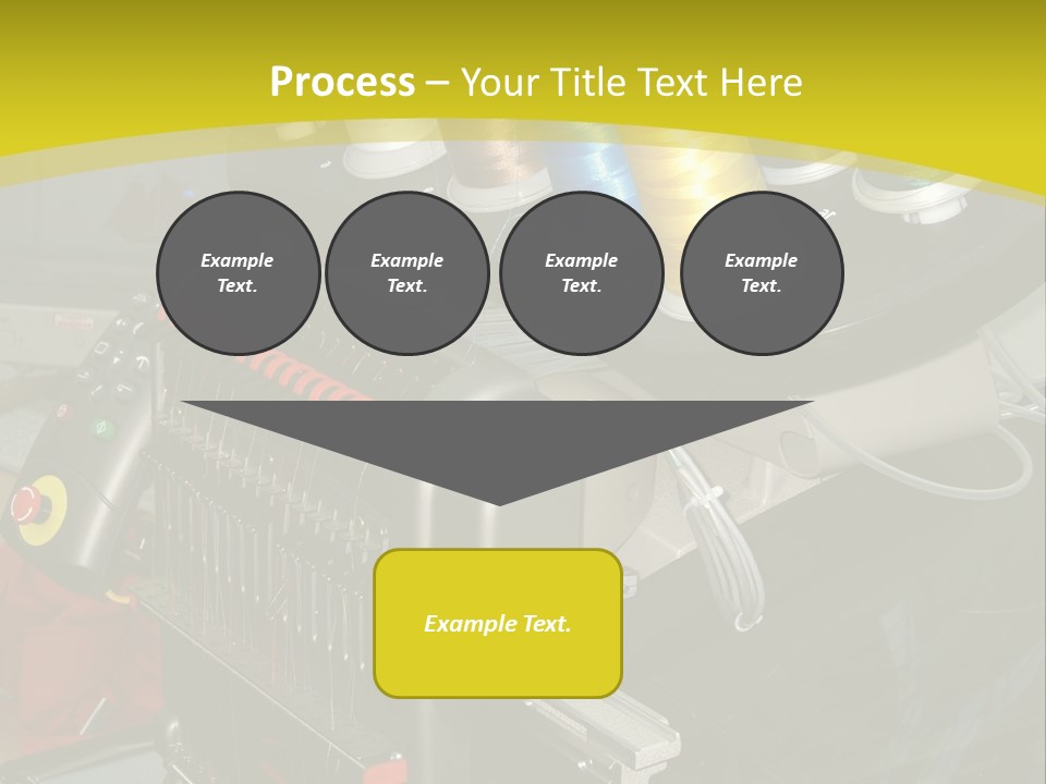 Isolated Sewing Embroidery PowerPoint Template