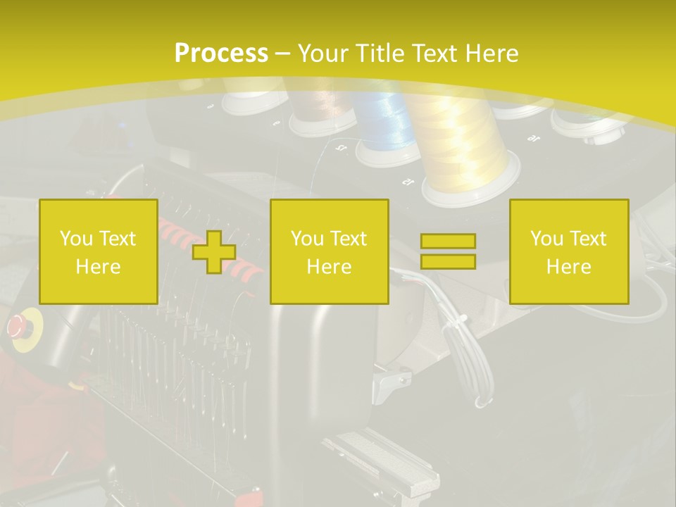 Isolated Sewing Embroidery PowerPoint Template