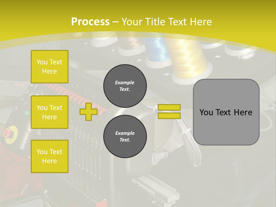 Isolated Sewing Embroidery PowerPoint Template