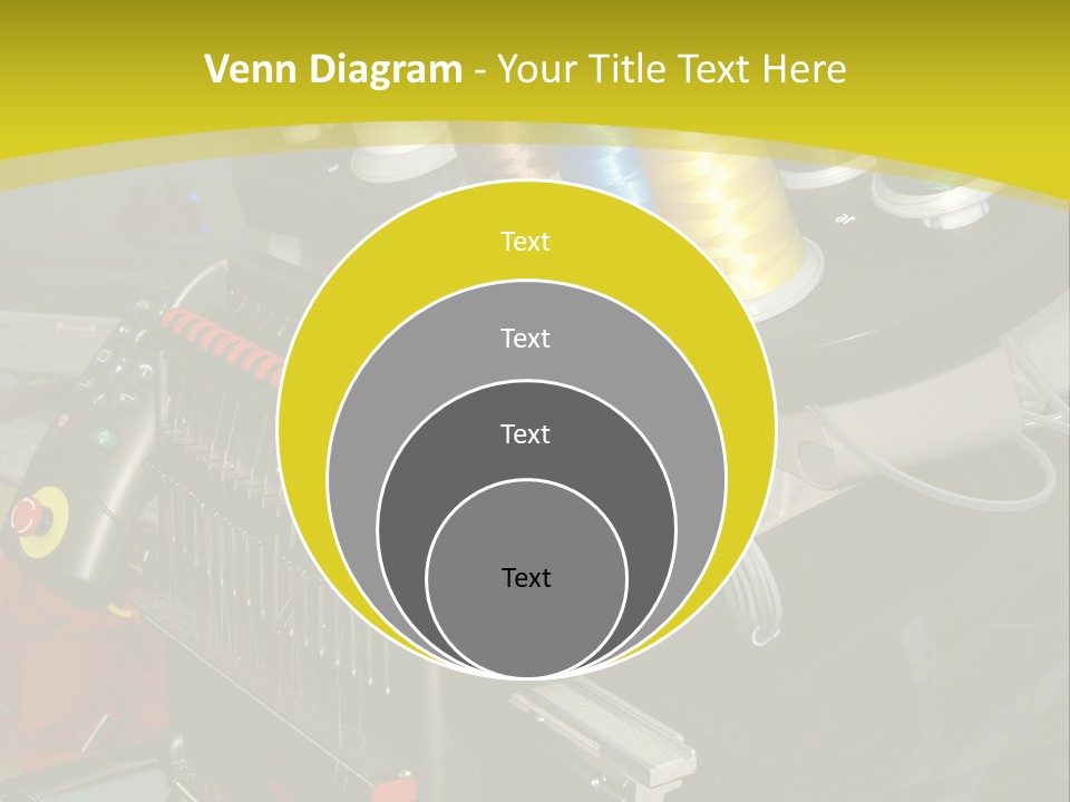 Isolated Sewing Embroidery PowerPoint Template