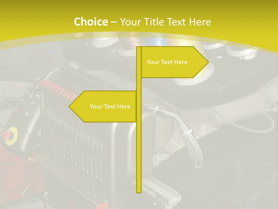 Isolated Sewing Embroidery PowerPoint Template