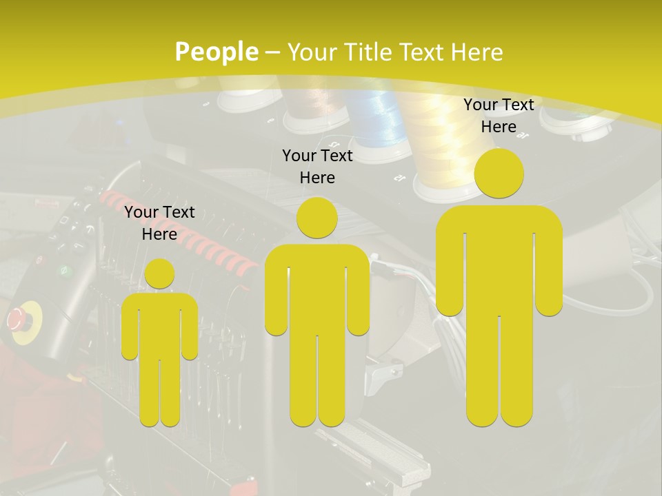 Isolated Sewing Embroidery PowerPoint Template