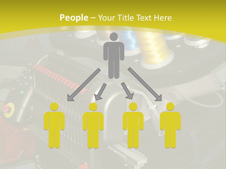 Isolated Sewing Embroidery PowerPoint Template