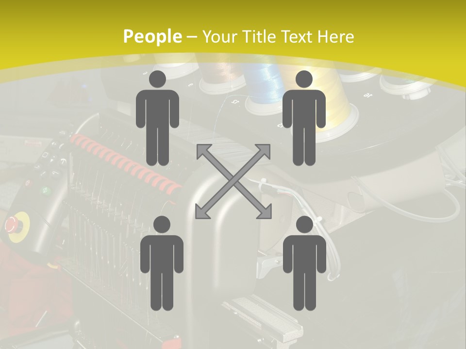 Isolated Sewing Embroidery PowerPoint Template