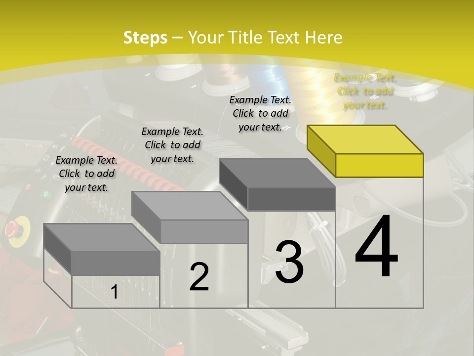 Isolated Sewing Embroidery PowerPoint Template