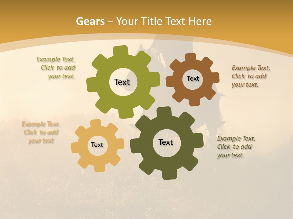 Stable Nature Chase PowerPoint Template