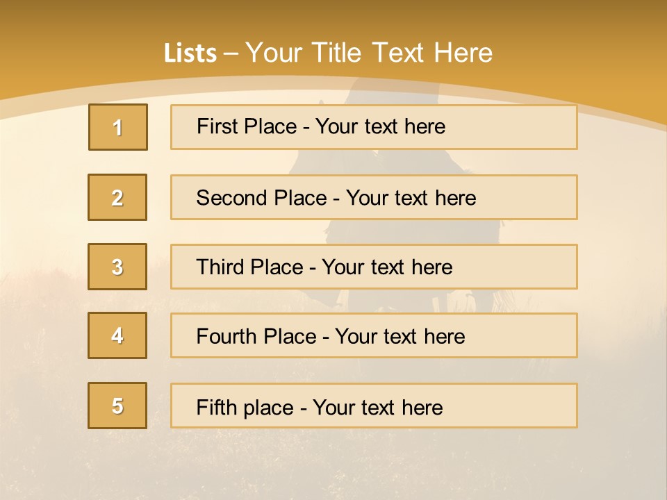 Stable Nature Chase PowerPoint Template