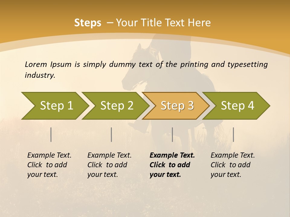 Stable Nature Chase PowerPoint Template