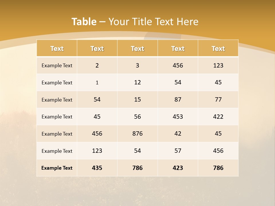 Stable Nature Chase PowerPoint Template