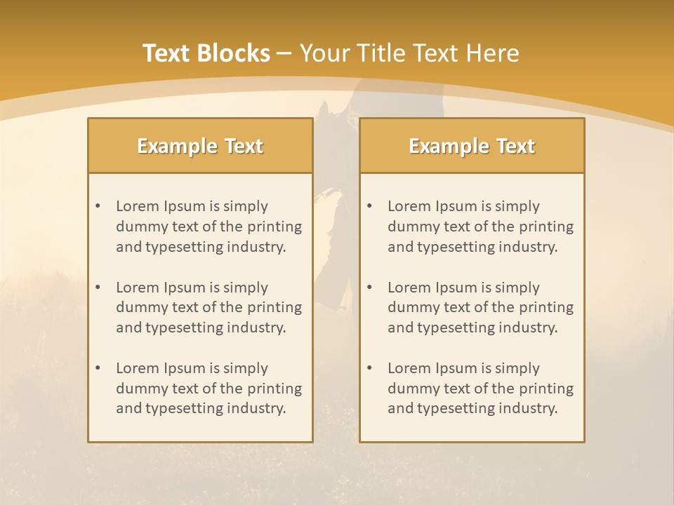 Stable Nature Chase PowerPoint Template
