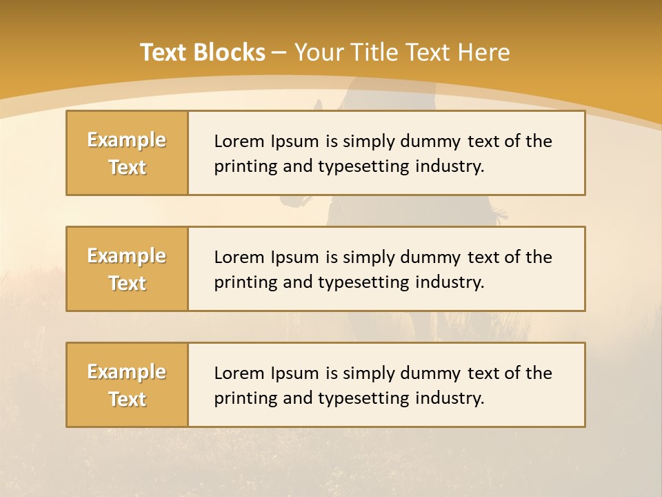 Stable Nature Chase PowerPoint Template