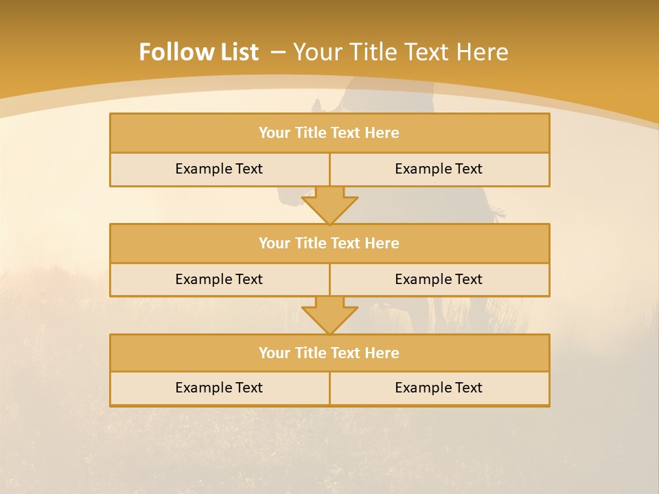 Stable Nature Chase PowerPoint Template