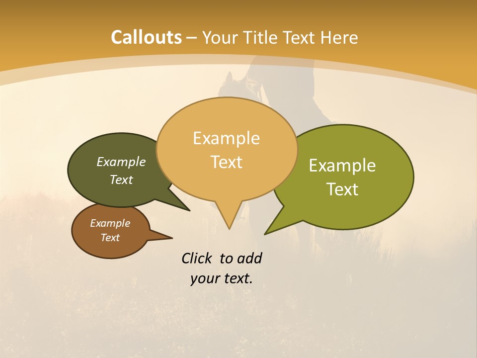 Stable Nature Chase PowerPoint Template
