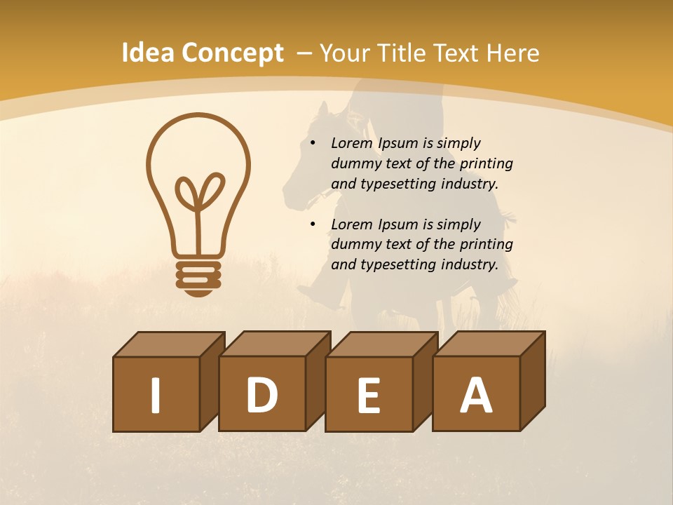 Stable Nature Chase PowerPoint Template