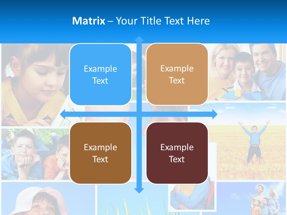 Green Parenthood White PowerPoint Template