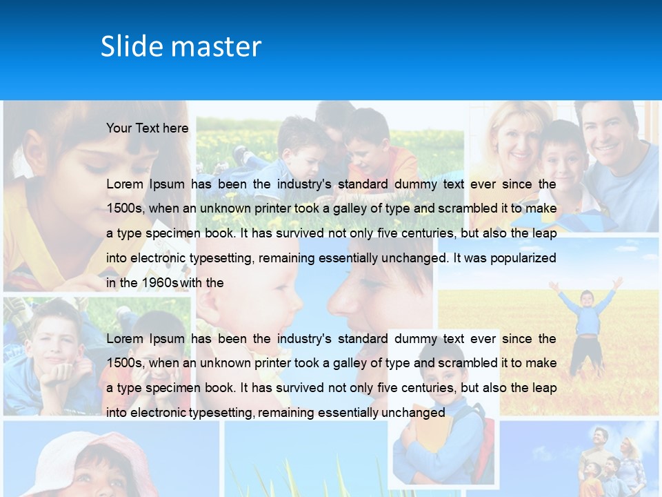 Green Parenthood White PowerPoint Template