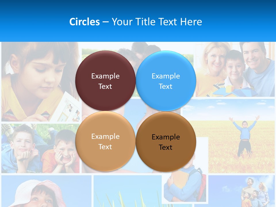 Green Parenthood White PowerPoint Template