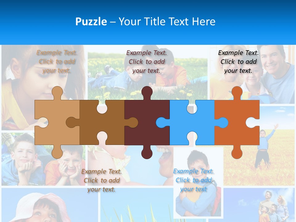 Green Parenthood White PowerPoint Template