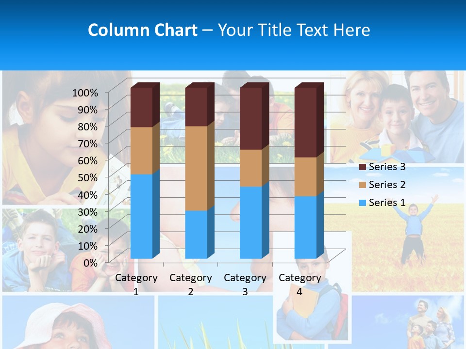 Green Parenthood White PowerPoint Template