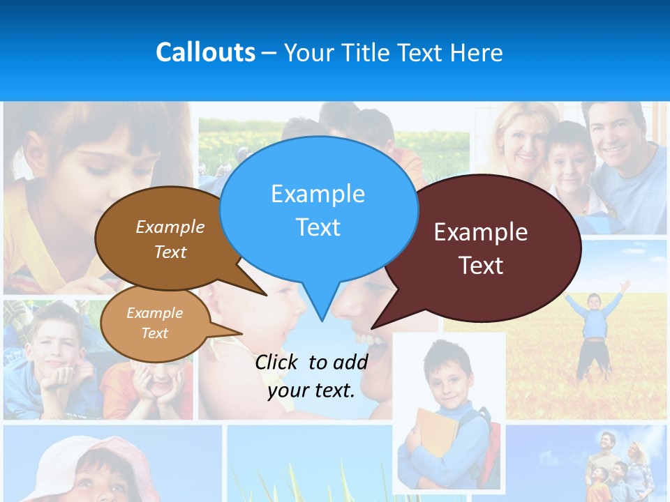 Green Parenthood White PowerPoint Template
