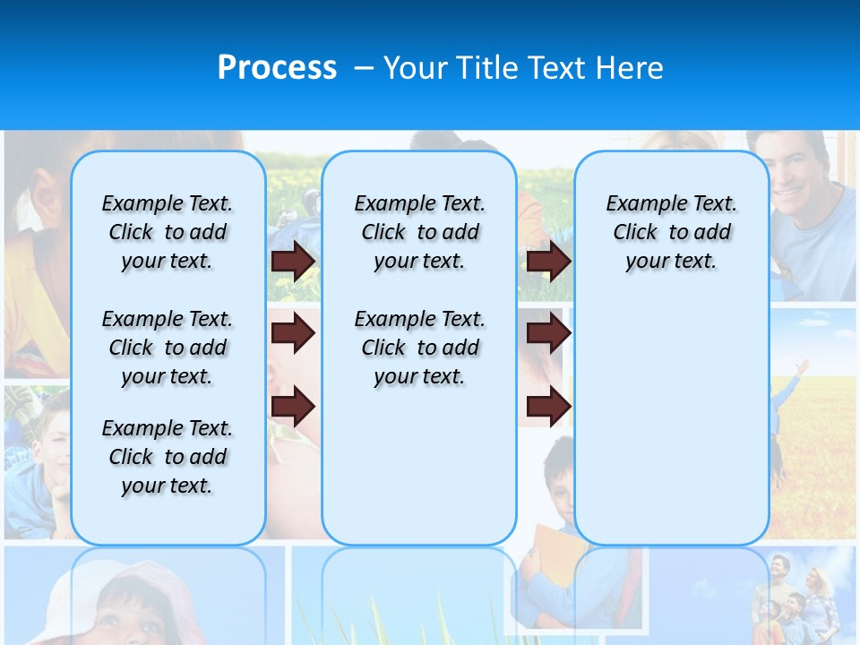 Green Parenthood White PowerPoint Template