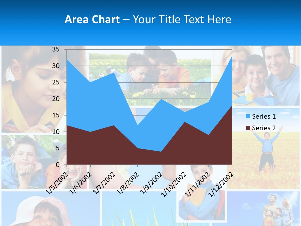 Green Parenthood White PowerPoint Template
