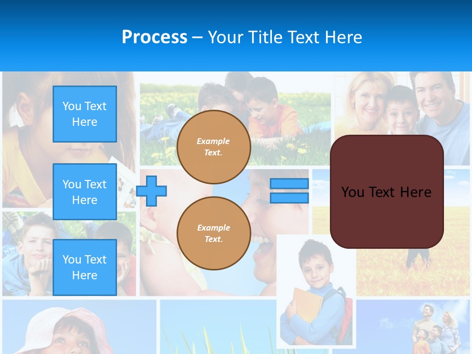 Green Parenthood White PowerPoint Template