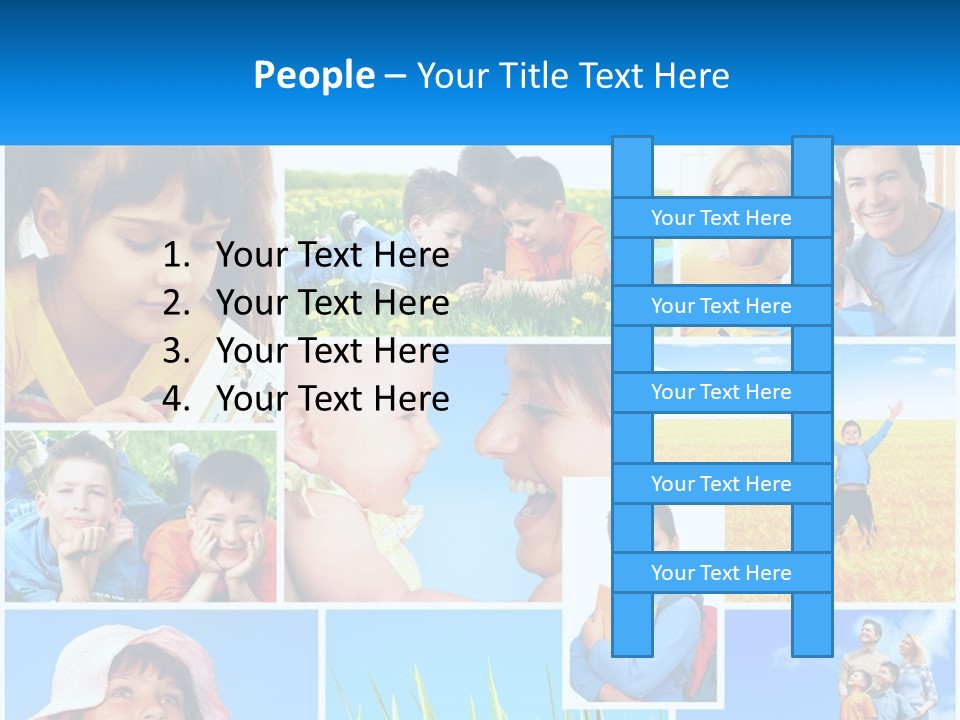 Green Parenthood White PowerPoint Template
