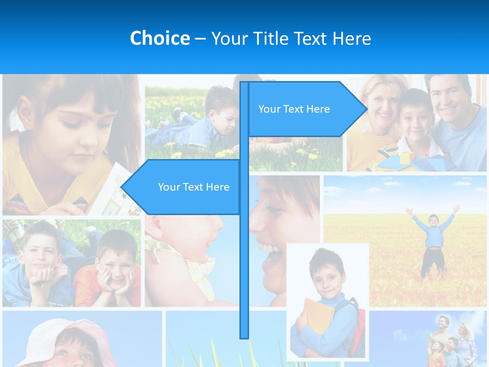 Green Parenthood White PowerPoint Template